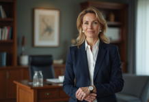 Femme respectable : comment bien s’habiller pour soigner son image ? Femme élégante en bureau professionnel avec montre