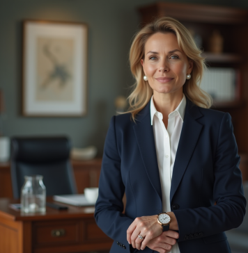 Femme respectable : comment bien s’habiller pour soigner son image ? Femme élégante en bureau professionnel avec montre