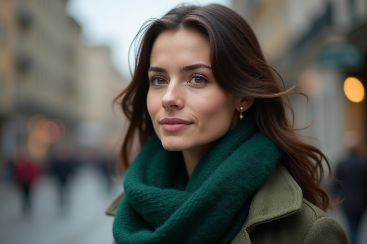 foulard brune